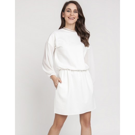 Sukienka z gumką w talii Milena Płatek XL showroom.pl