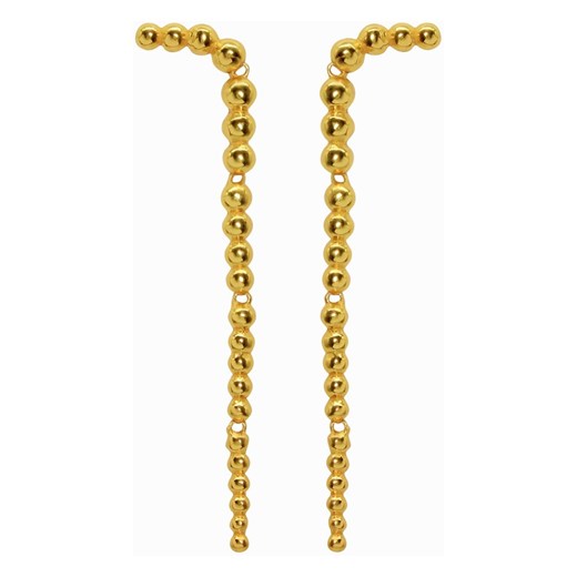 Dotted Gold Snake Earrings Dinari Jewels ONESIZE showroom.pl