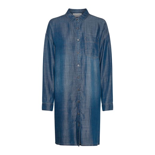 shirt Dress Denim Hunter showroom Odzież Damska RY niebieski AWEG