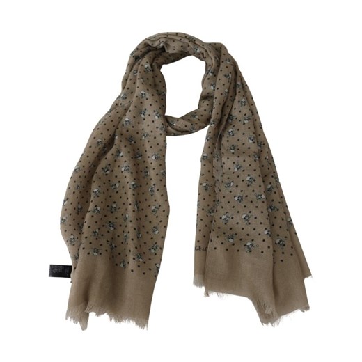 Skull Fringe Wrap Shawl Cashmere Scarf Dolce & Gabbana ONESIZE wyprzedaż showroom.pl