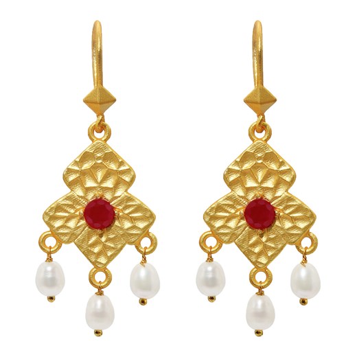 Palatial Ruby Earrings Dinari Jewels ONESIZE showroom.pl