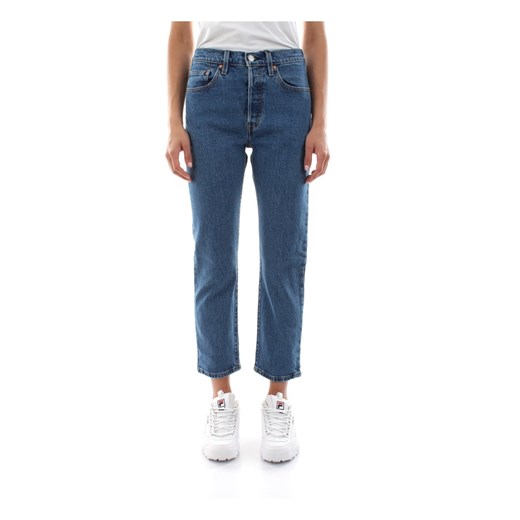 LEVIS 36200 0073 - 501 CROP L.28 JEANS Women DENIM MEDIUM BLUE W28 wyprzedaż showroom.pl