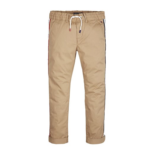 TOMMY HILFIGER KB0KB04751 TAPE CHINO PANTS Boy Beige Tommy Hilfiger 8y showroom.pl okazja