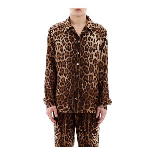 Leopard pajama shirt Dolce & Gabbana 38 promocja showroom.pl