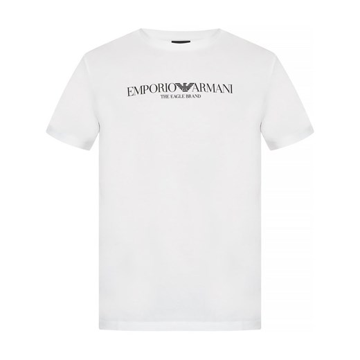 T-shirt z nadrukowanym logo Emporio Armani XL wyprzedaż showroom.pl