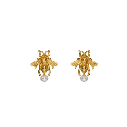 Honey Bee Pearl Earrings Dinari Jewels ONESIZE showroom.pl