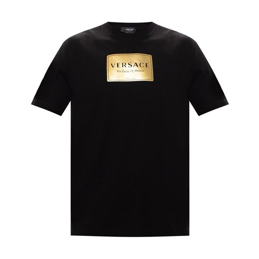 T-shirt z nadrukowanym logo Versace S okazja showroom.pl