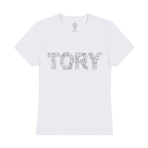 T-shirt z nadrukiem Tory Burch S showroom.pl