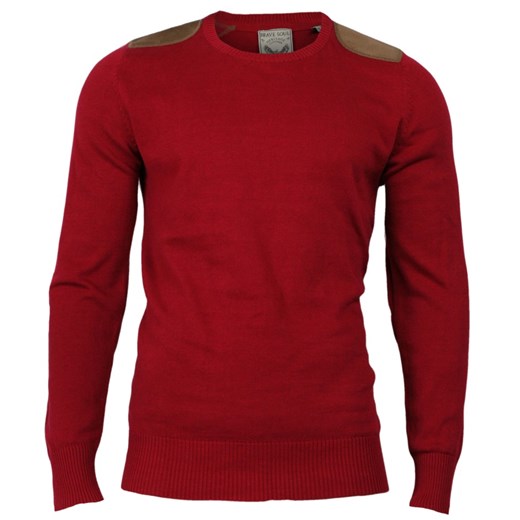 Sweter bawełniany Brave Soul SWBRS2014DALIERED jegoszafa-pl czerwony angielskie