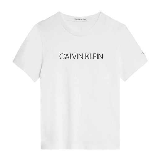 CALVIN KLEIN IB0IB00347 INSTIT.T-SHIRT T SHIRT AND TANK Unisex Boys BRIGHT WHITE Calvin Klein 10y okazja showroom.pl