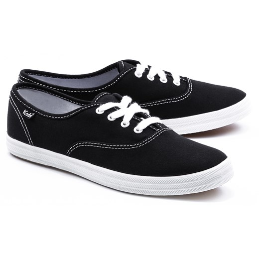 Core Canvas - Czarne Canvasowe Trampki Damskie - WF31904 mivo czarny guma