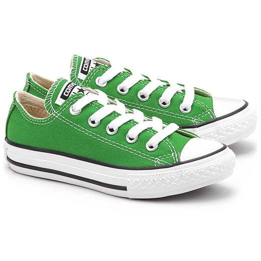 Chuck Taylor All Star - Zielone Canvasowe Trampki Dziecięce - 342374F mivo zielony delikatne