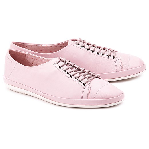 Rose - Różowe Skórzane Trampki Damskie - 3714-001-57 mivo rozowy buty na lato