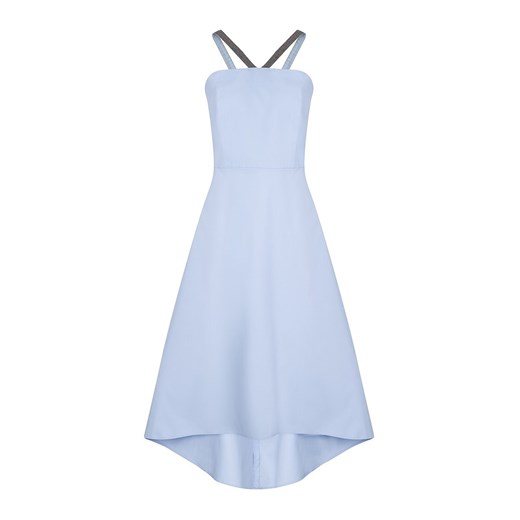 Sukienka niebieska Tiffi elegancka na ramiączkach 