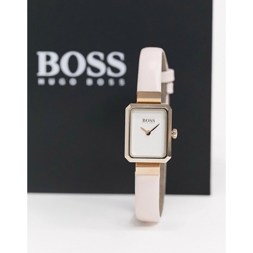 BOSS – Whisper – Kwadratowy zegarek w kolorze różowym One Size wyprzedaż Asos Poland