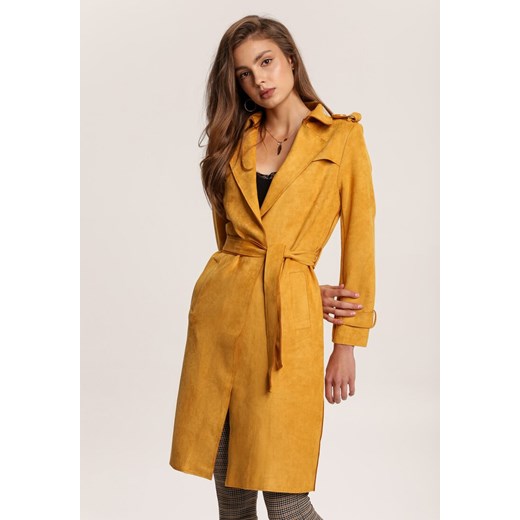 Żółty Płaszcz Usinlenne Renee L/XL Renee odzież