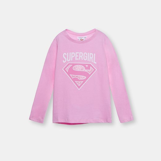 Sinsay - Koszulka Supergirl - Różowy Sinsay 134 Sinsay