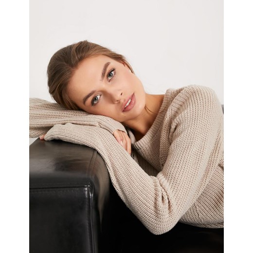Sweter damski Diverse Odzież Damska WQ szary BATT Sweter damski Diverse Odzież Damska WQ szary BATT