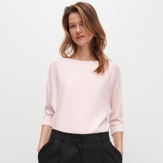 Reserved - Sweter z wiskozą - Różowy Reserved M Reserved