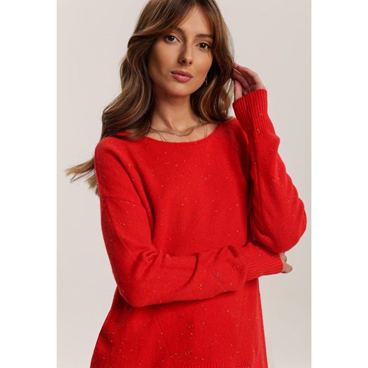 Czerwony Sweter Thalenar Renee L/XL Renee odzież