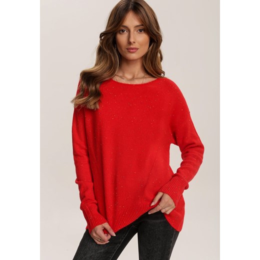 Czerwony Sweter Thalenar Renee L/XL Renee odzież