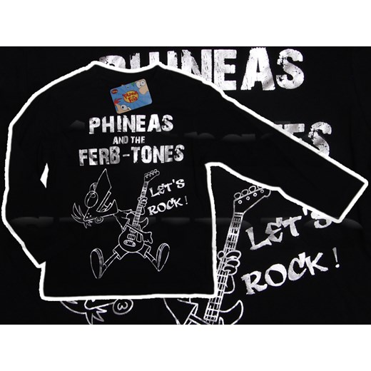 Disney Fineasz i Ferb ubrania popstar bluzka - Czarny barline czarny bluzka