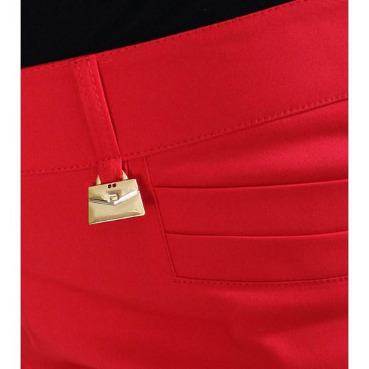 Czerwone spodnie damskie Oscar Fashion 