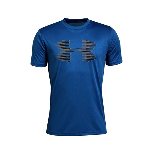 Koszulka termoaktywna dziecięca Under Armour Tech Big Logo Solid Tee niebieska (1331687-400) Under Armour L promocja Military.pl