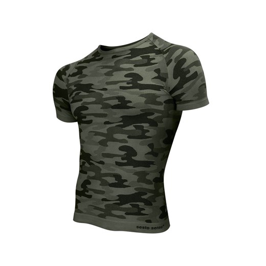 Koszulka termoaktywna Sesto Senso Thermo Active Camo K/R (Khaki) Sesto Senso XL Military.pl