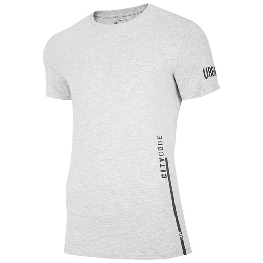 Koszulka T-shirt 4F TSM015 - chłodny jasny szary melanż (H4L20-TSM015-27M) M promocyjna cena Military.pl