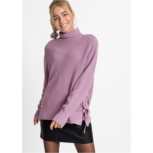 Sweter oversize ze sznurowaniem | bonprix Bonprix 36/38 bonprix