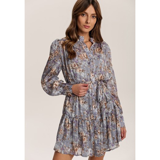 Jasnoniebieska Sukienka Shimmerfreeze ze sklepu Renee odzież w kategorii Sukienki - zdjęcie 96985680