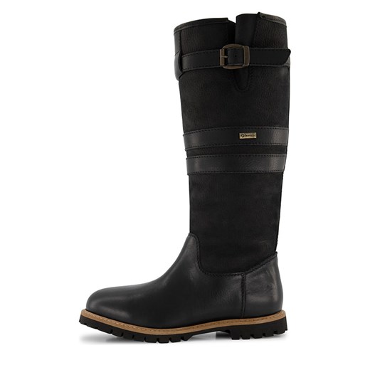 Kozaki damskie Travelin' z zamkiem na zimę ze skóry 