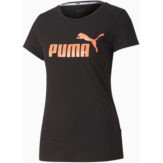 Czarna bluzka damska Puma z okrągłym dekoltem 