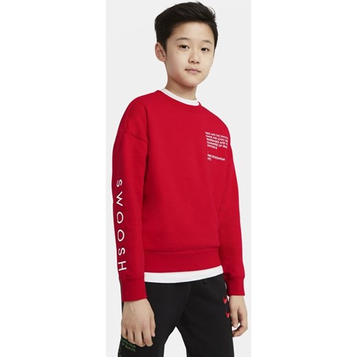 Bluza dla dużych dzieci (chłopców) Nike Sportswear Swoosh - Czerwony Nike M Nike poland