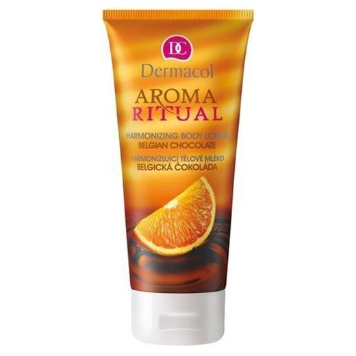 Dermacol Aroma Ritual Harmoniz Body Lotion Belgian Chocolat 200ml W Balsam perfumy-perfumeria-pl zolty krem nawilżający