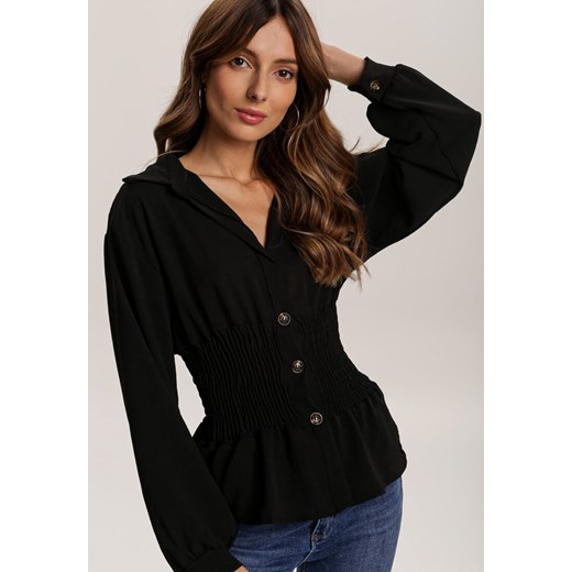 Czarna Bluzka Peachtwig ze sklepu Renee odzież w kategorii Koszule damskie - zdjęcie 97058450