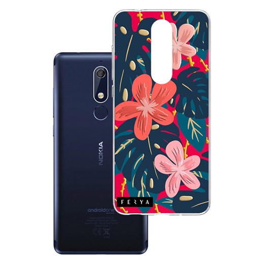 Etui amortyzujące uderzenia do Nokia 5.1, z unikatową grafiką 3D ferya MONSTERA Nokia 3mk