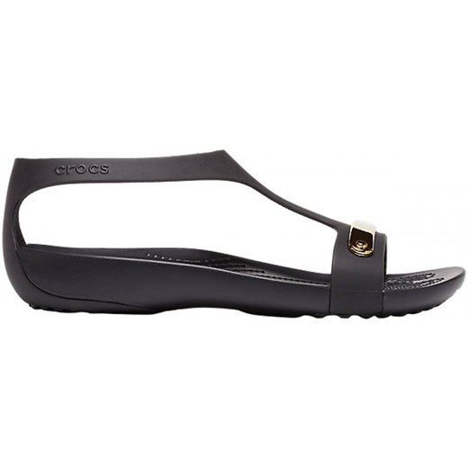 Crocs sandały damskie Serena Metallic Bar Sdl W czarno-złote 206421 751 Crocs wyprzedaż Bagażownia.pl