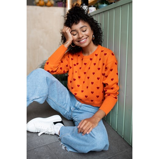 Sweter Roma Orange Laurella S okazja LAURELLA
