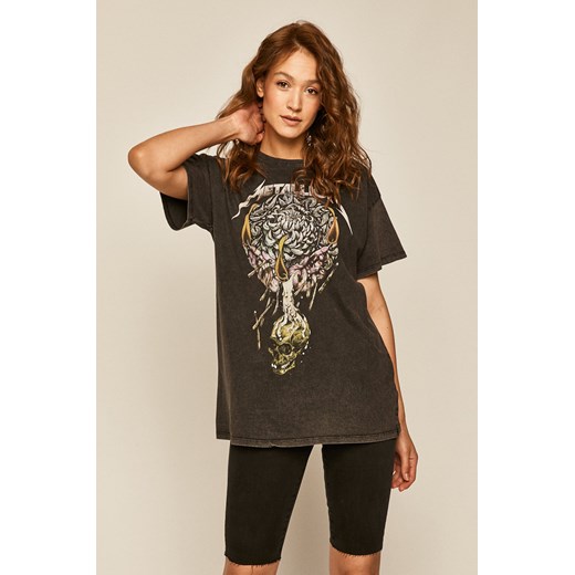 T-shirt damski Metallica z nadrukiem szary Medicine M wearmedicine promocyjna cena