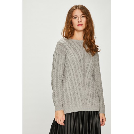 Sweter damski szary cienki z dekoltem na plecach Medicine wearmedicine Odzież Damska AI szary KLDG Sweter damski szary cienki z dekoltem na plecach Medicine wearmedicine Odzież Damska AI szary KLDG