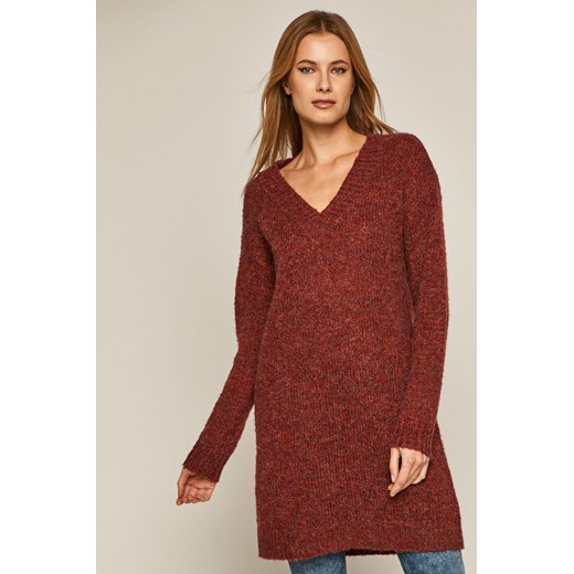 Sweter damski z recyklowanego poliestru czerwony Medicine wearmedicine Odzież Damska UD czerwony OLSL Sweter damski z recyklowanego poliestru czerwony Medicine wearmedicine Odzież Damska UD czerwony OLSL