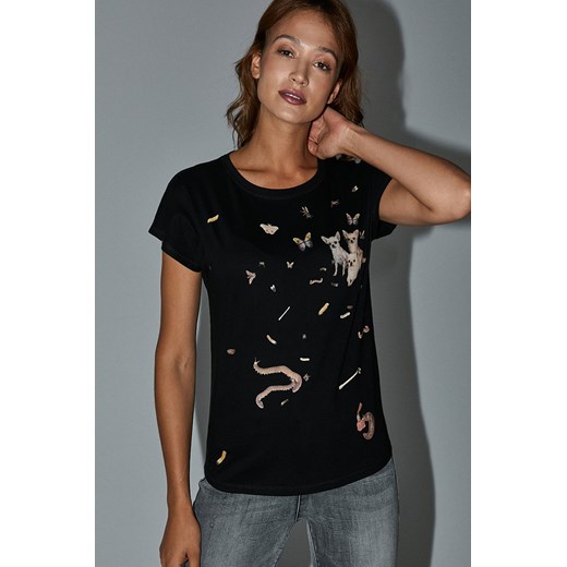 T-shirt damski by Dorota Masłowska i Maciej Chorąży czarny Medicine M wearmedicine