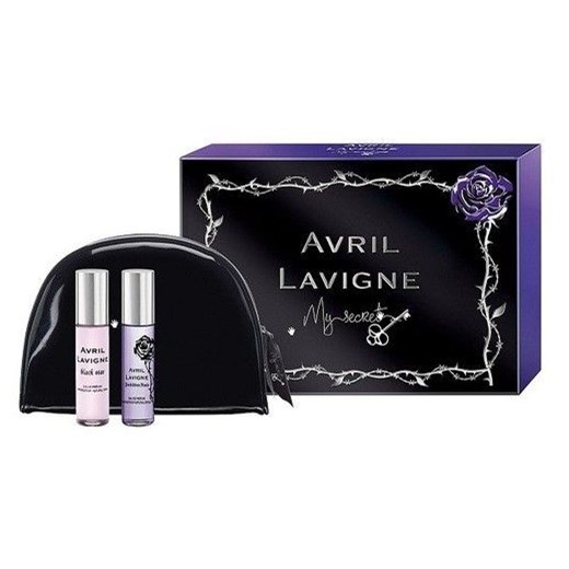 Avril Lavigne My Secret W Zestaw perfum 10ml Black Star + 10ml Forbidden Rose perfumy-perfumeria-pl czarny perfumy