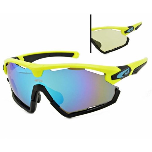 Okulary przeciwsłoneczne Goggle Viper E595-2 yellow/black Stylion