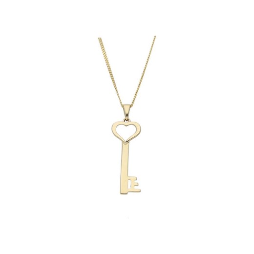 złota zawieszka klucz z sercem Irbis.style Uniwersalny irbis.style