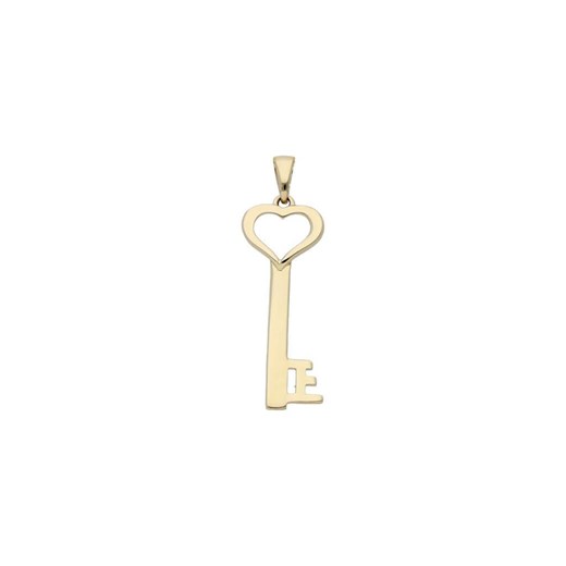złota zawieszka klucz z sercem Irbis.style Uniwersalny irbis.style