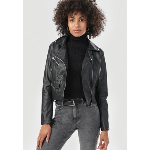 Czarna Ramoneska Zelilina Born2be XL Born2be Odzież