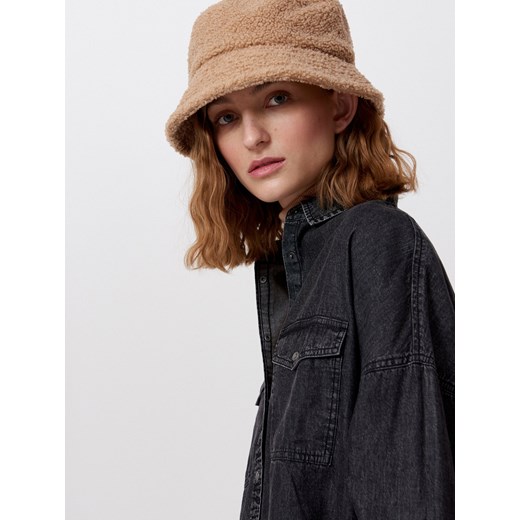 Cropp - Denimowa koszula oversize - Czarny Cropp M Cropp